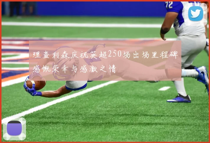 理查利森庆祝英超250场出场里程碑感慨荣幸与感激之情